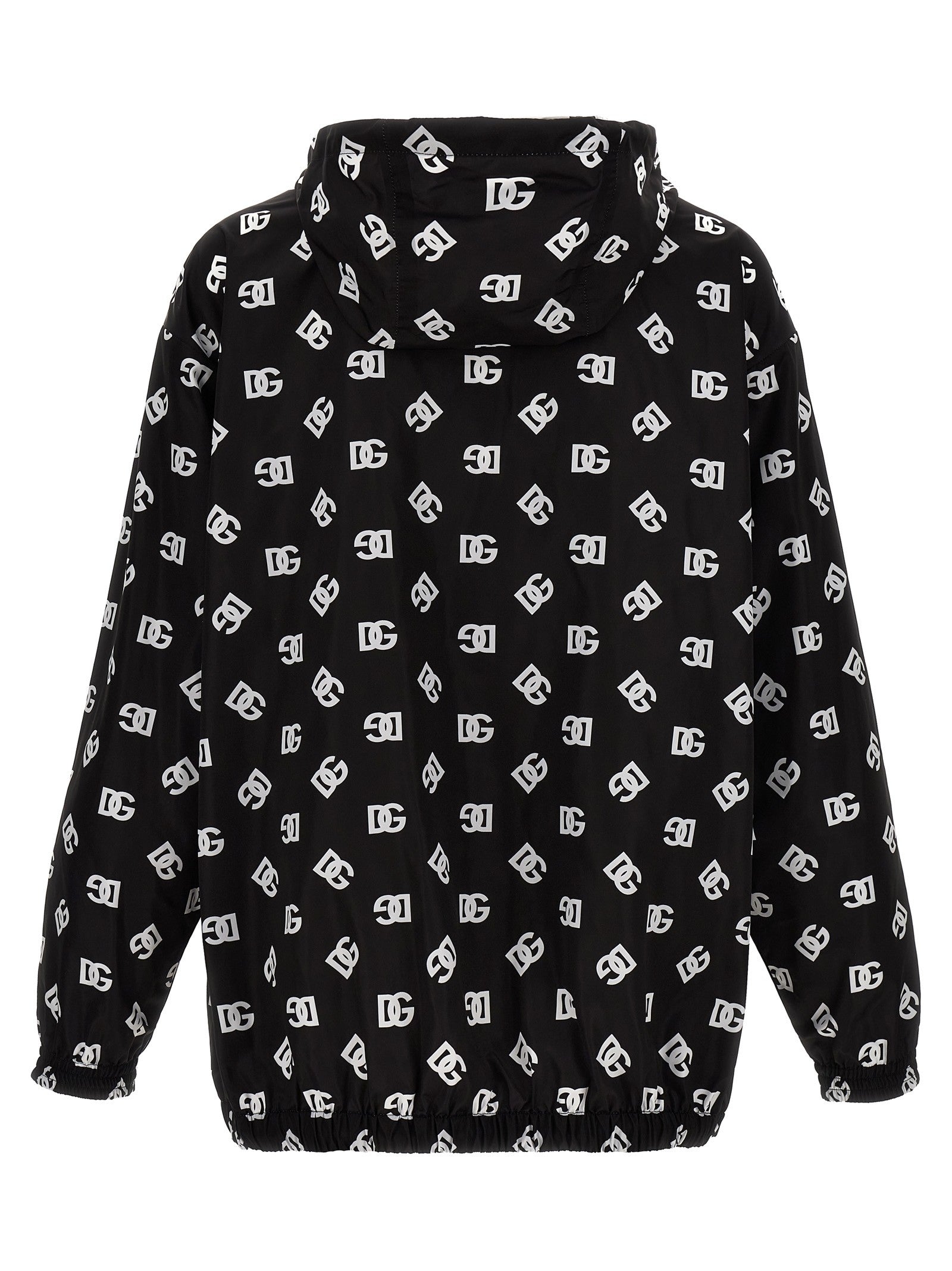 Dolce & Gabbana - Logo print hooded jacket