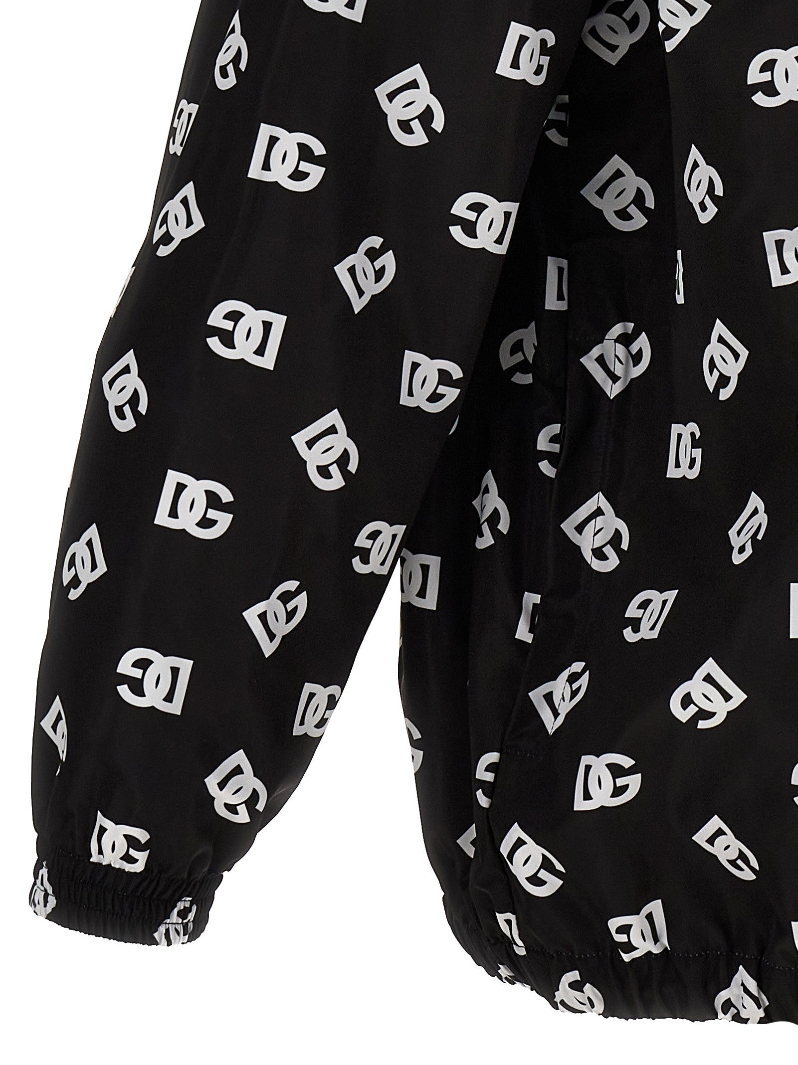 Dolce & Gabbana - Logo print hooded jacket