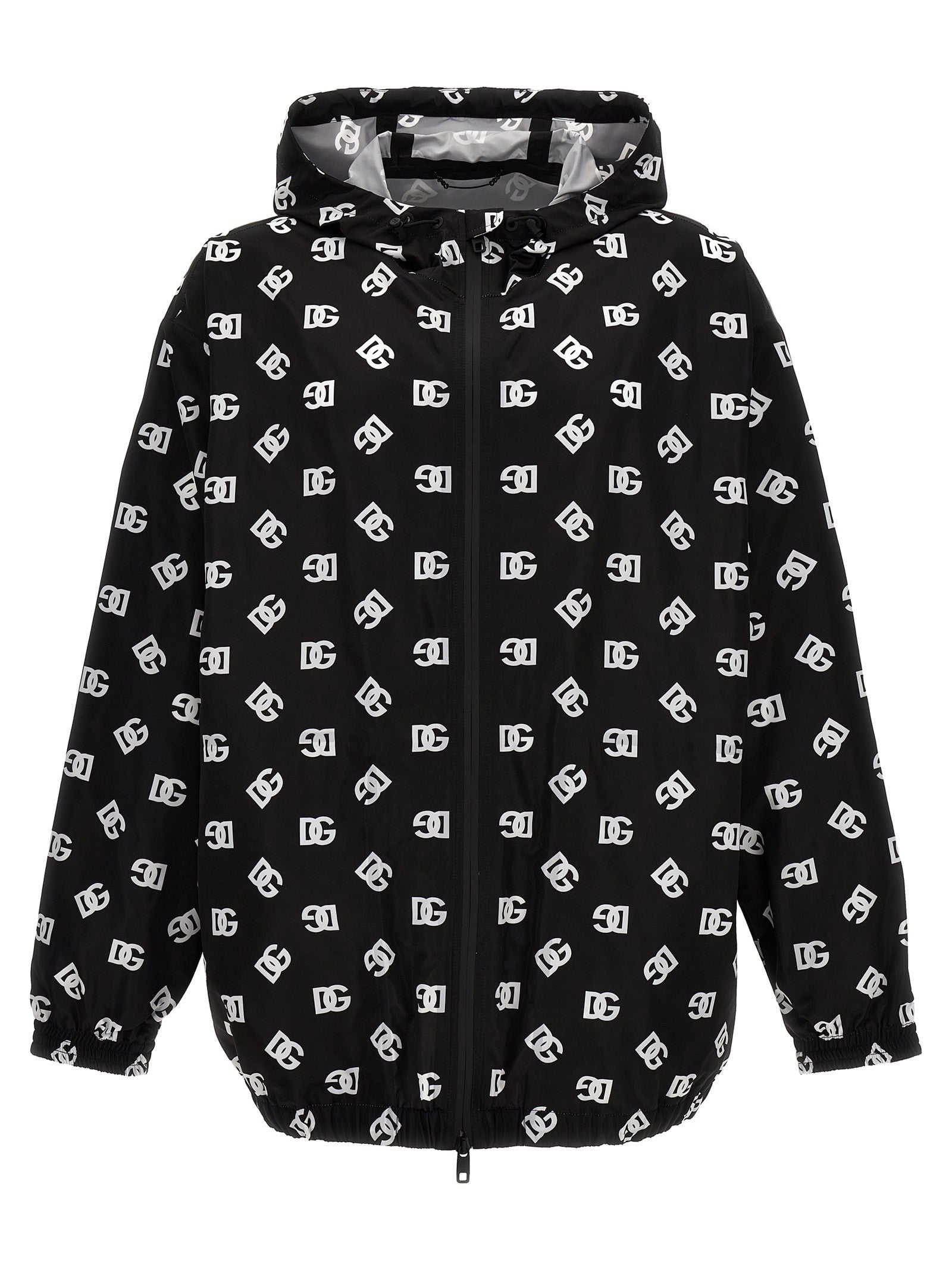 Dolce & Gabbana - Logo print hooded jacket