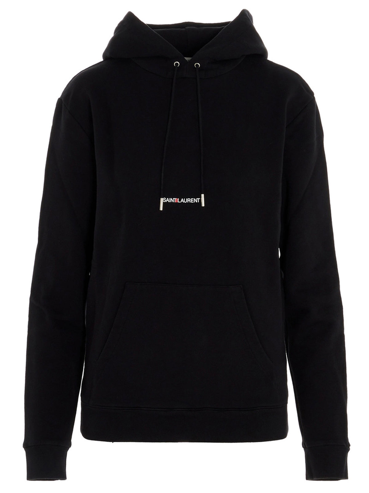 Saint Laurent - Logo print hoodie Black