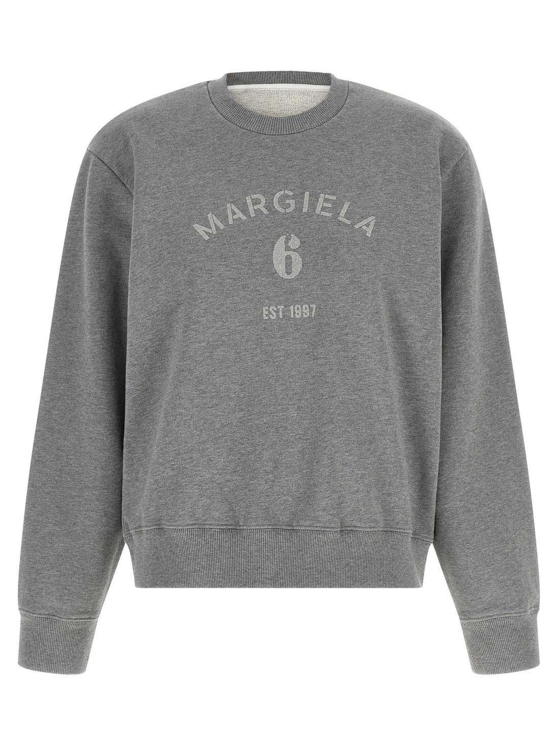 MM6 MAISON MARGIELA - Logo print sweatshirt gray