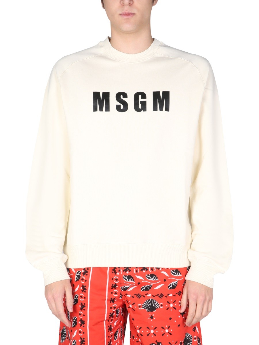 msgm msgm - LOGO PRINT SWEATSHIRT