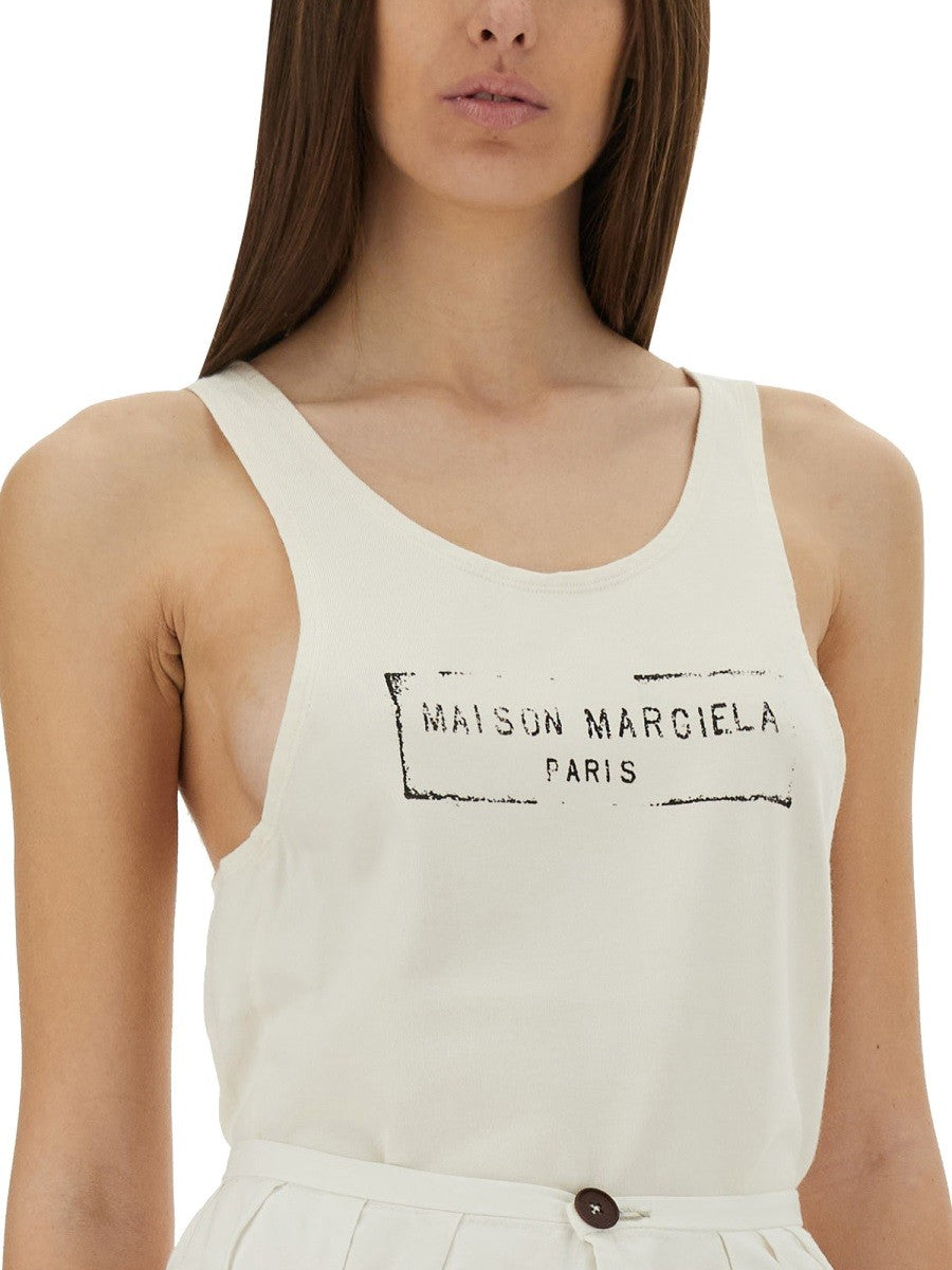 Maison Margiela Maison Margiela - LOGO PRINT TANK TOP