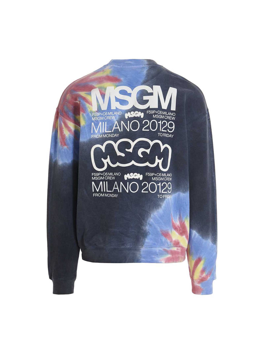 msgm - Logo print tie dye sweatshirt by Burro Studio logo-print-tie-dye-sweatshirt-by-burro-studio_3dd7176d-0fa2-4973-84ce-12143572cfbf