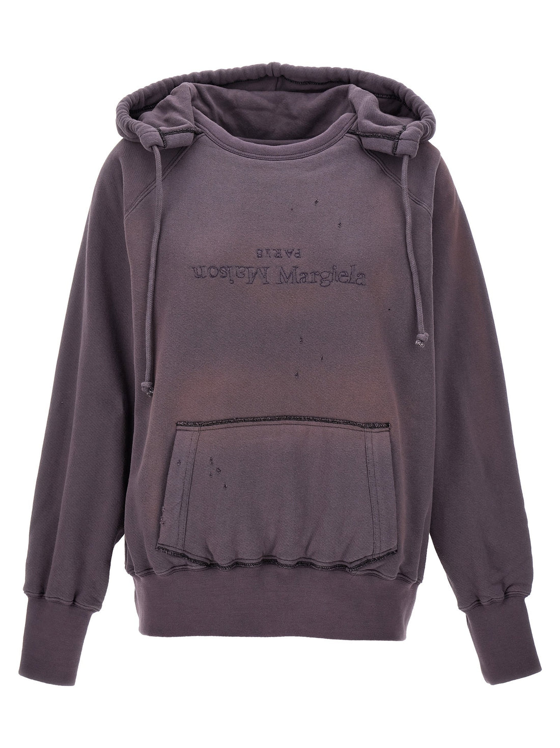 Maison Margiela - 'Logo reverse' hoodie Purple