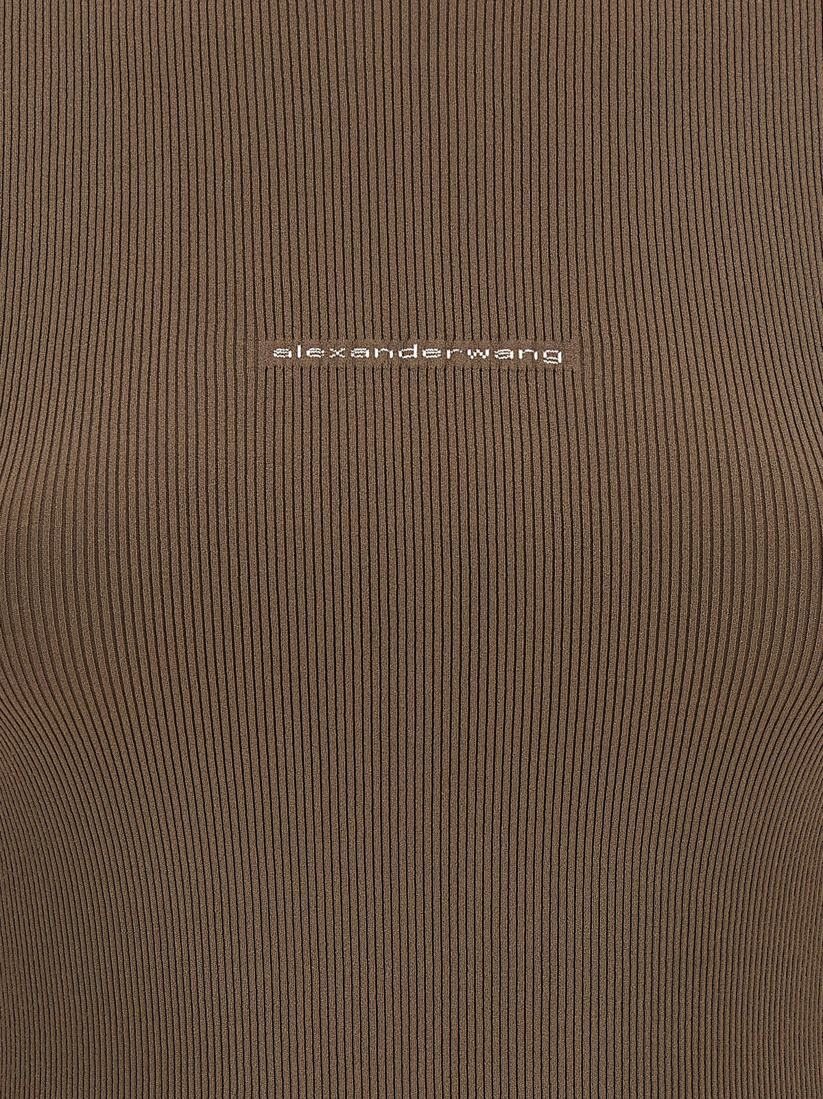 Alexander Wang - Logo ribbed sweater