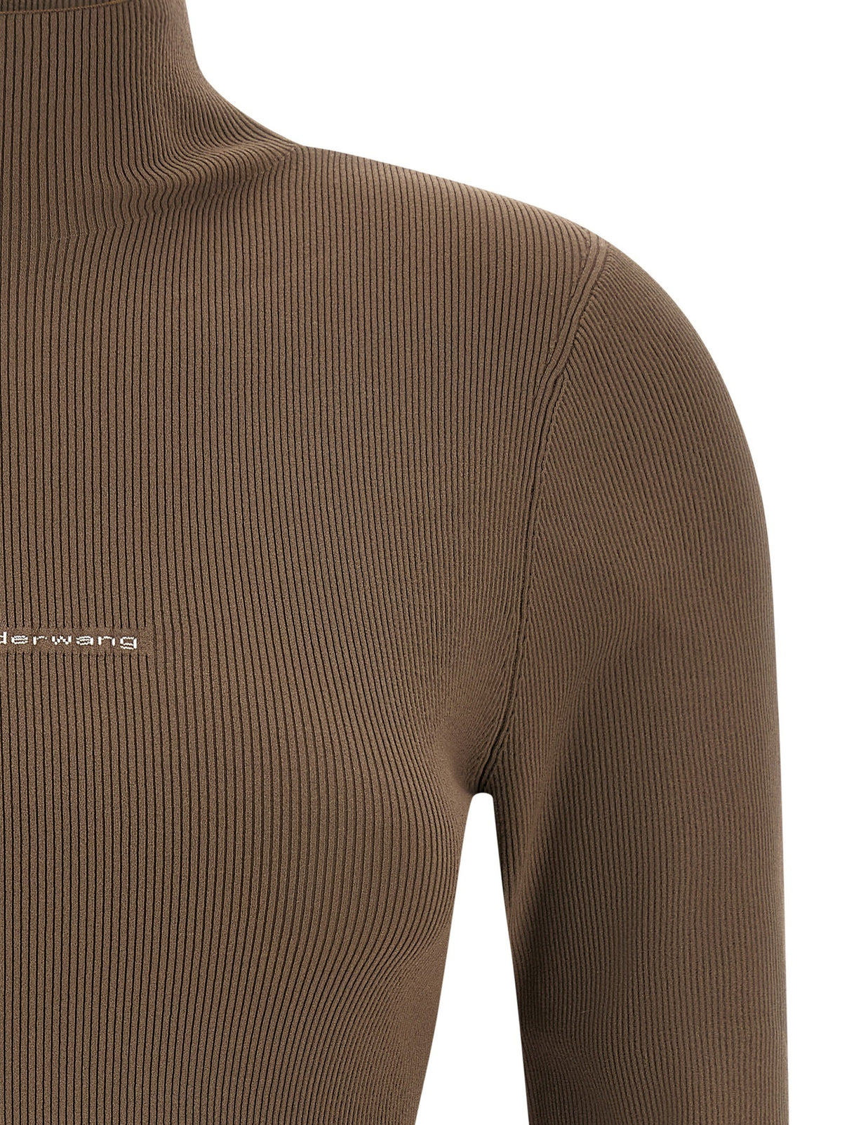 Alexander Wang - Logo ribbed sweater
