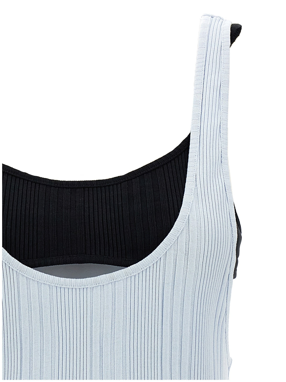The Attico - Logo ribbed top