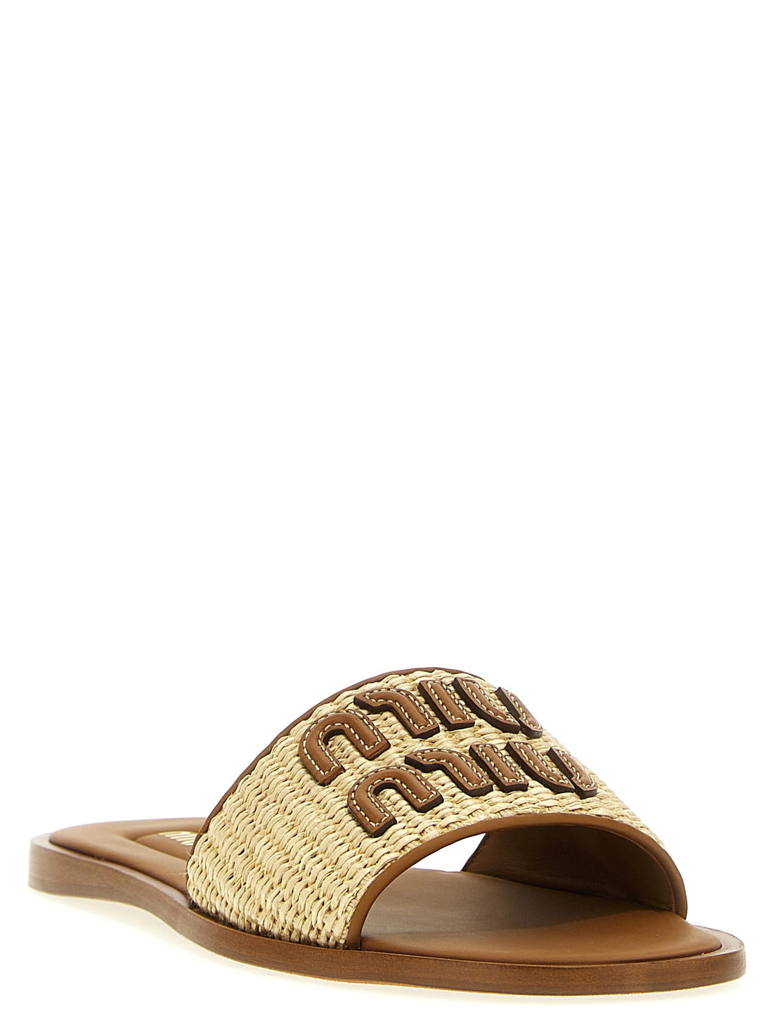 Miu Miu - Logo sandals logo-sandals