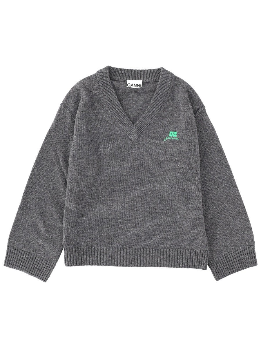 GANNI - Logo sweater logo-sweater_b3050d20-f693-424b-8930-e3b35bf94720