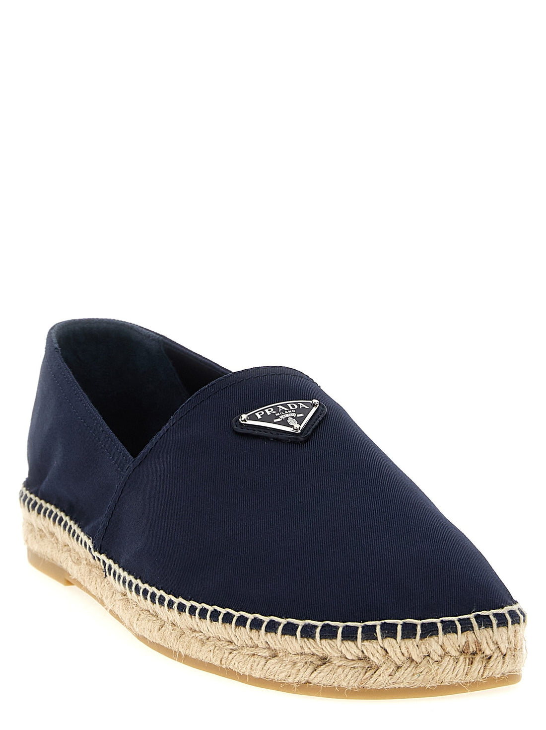 PRADA - Logo tringolo espadrilles Blue