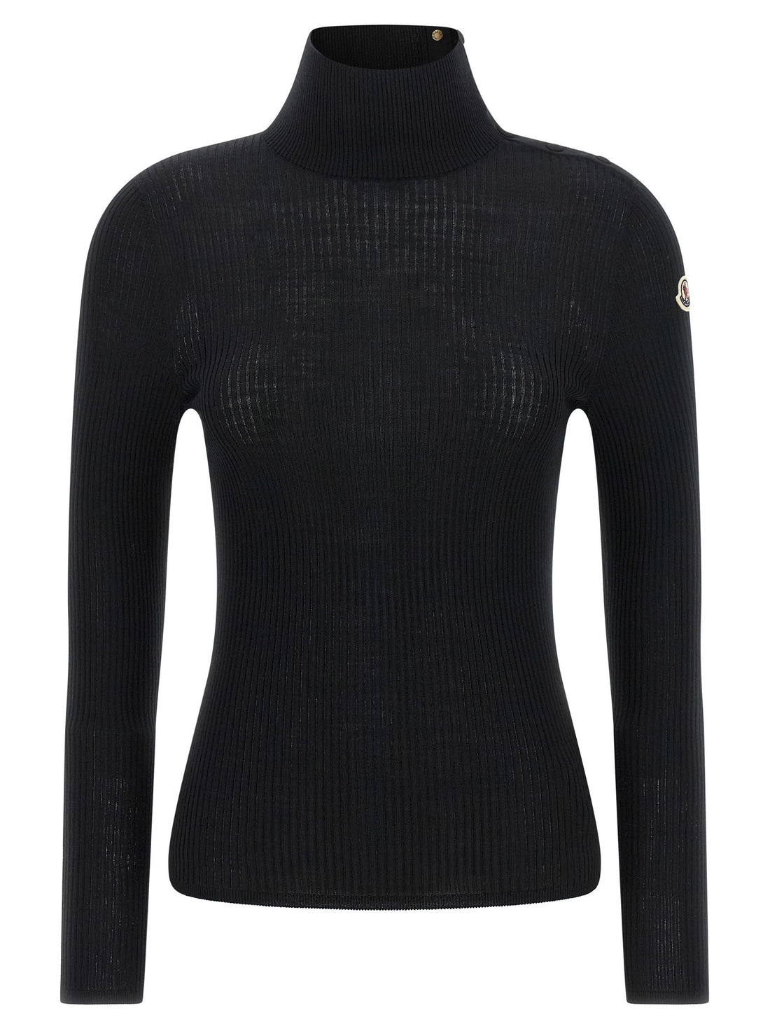 Moncler - Logo turtleneck sweater Black