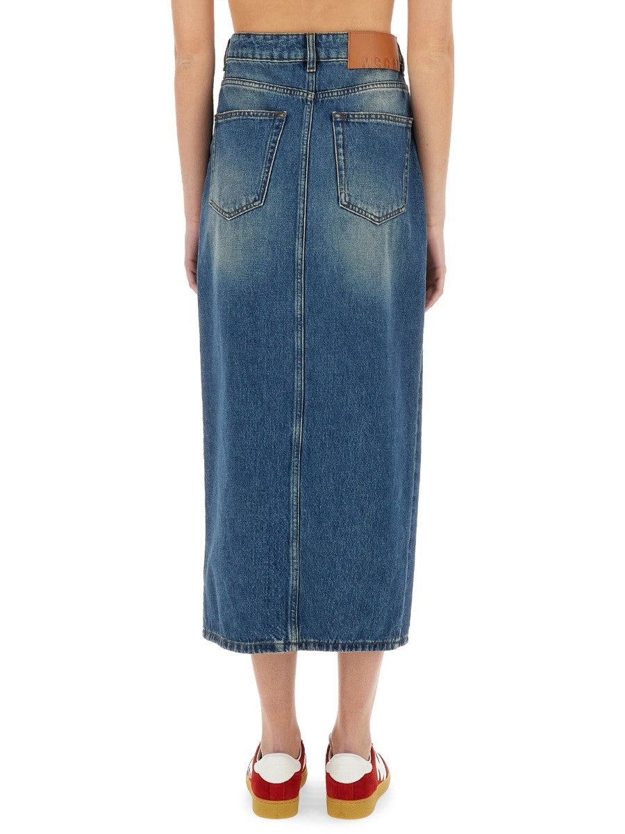 LONG DENIM SKIRT