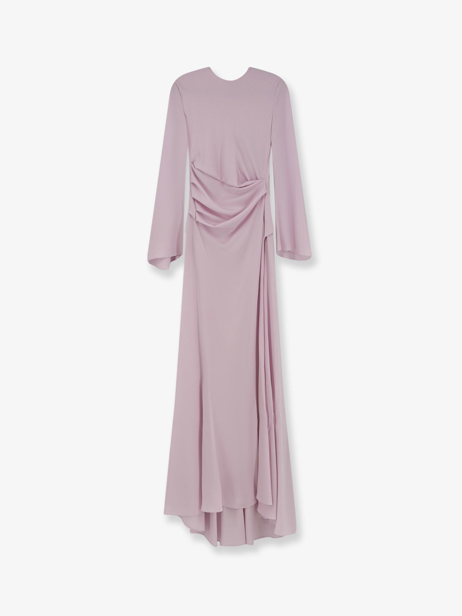 Alexander McQueen Long Dress with Drapery – Pale Powder Pink long-dress-with-drapery_1de5aaf7-4022-4411-a9ab-c7d1df57f782