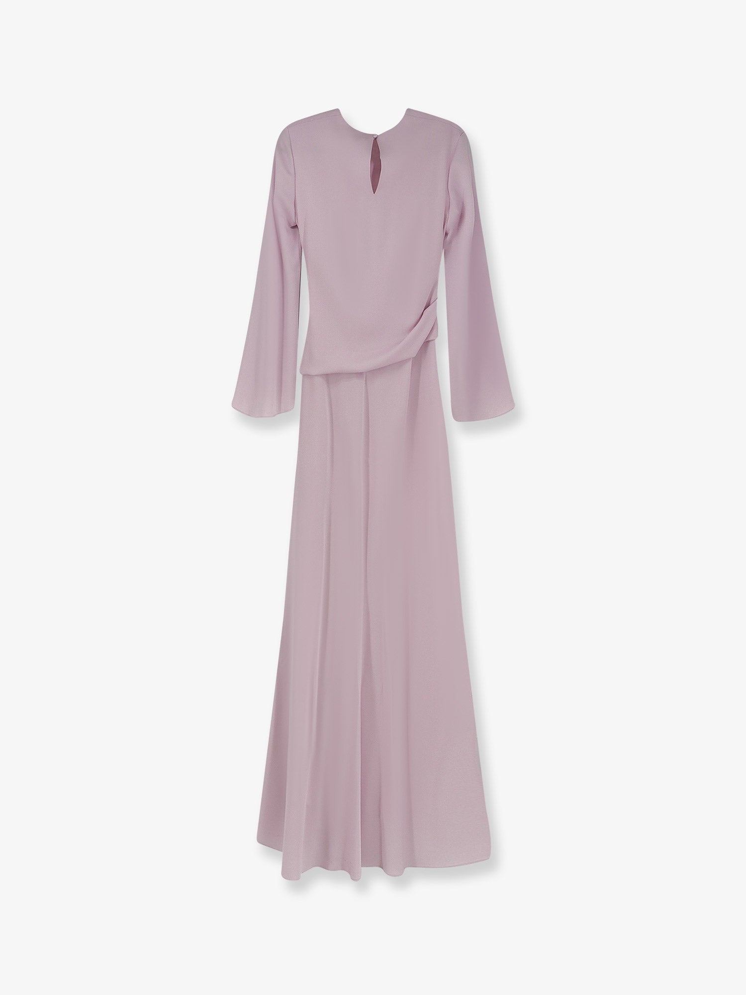 Long dress with drapery