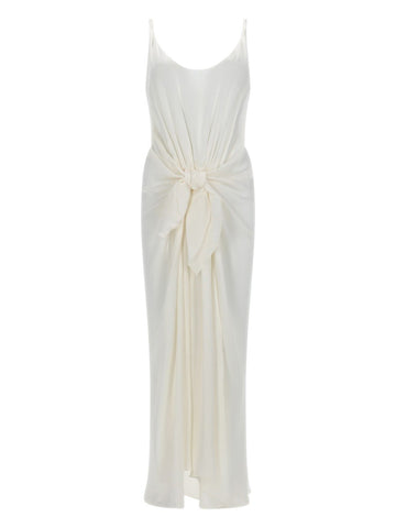 jw anderson jw anderson - LONG DRESS WITH KNOT