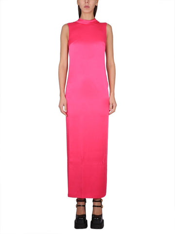 LONG DRESS WITH RING NECKLINE