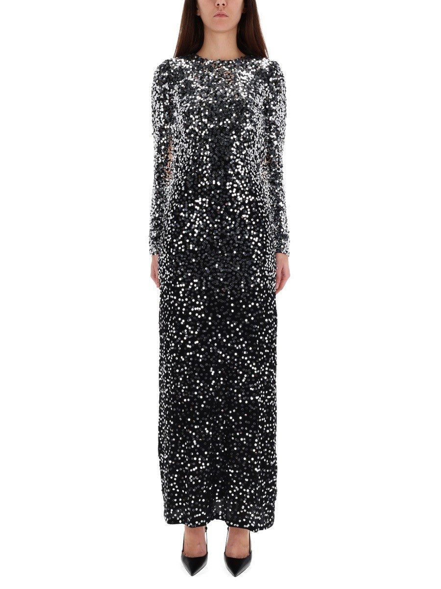 LONG DRESS WITH SEQUINS