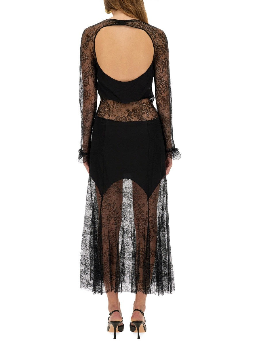 NINA RICCI - LONG LACE DRESS