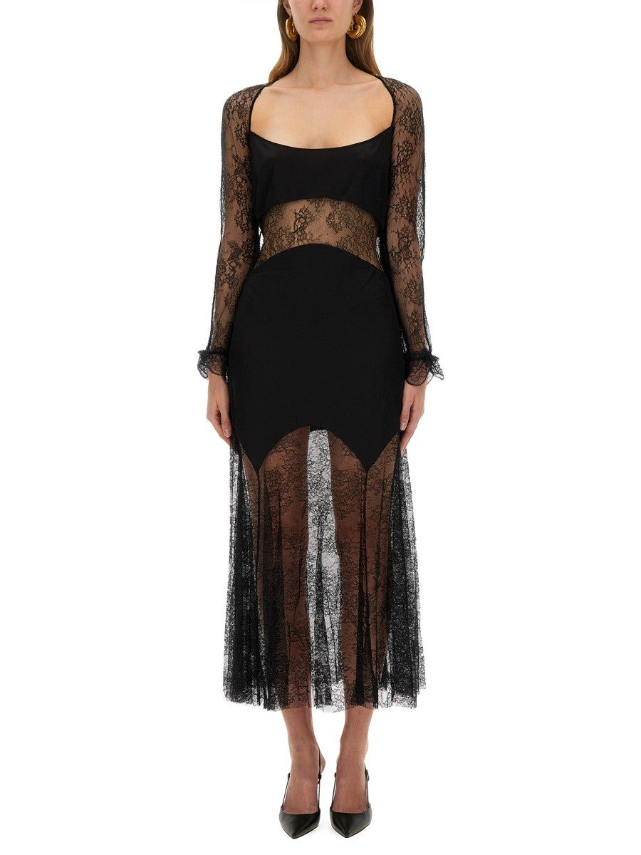 NINA RICCI - LONG LACE DRESS