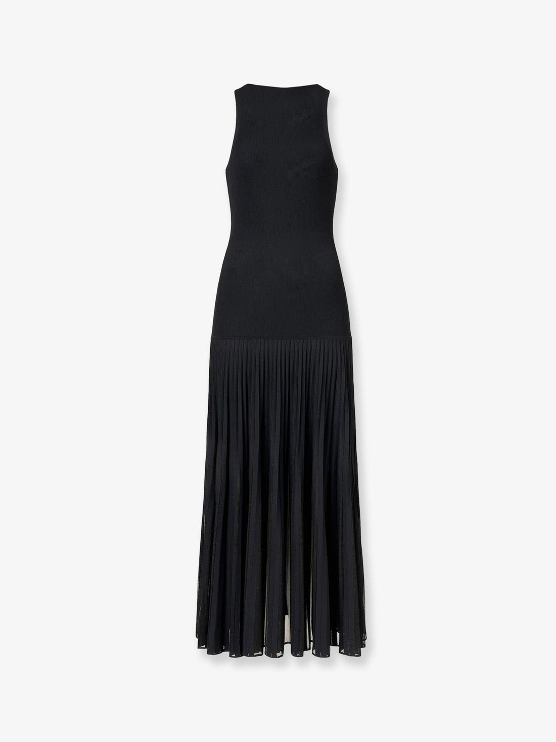 ALAIA - Long pleated viscose blend dress long-pleated-viscose-blend-dress_45556e13-0b9b-4220-b7c8-ce344c3ba94b