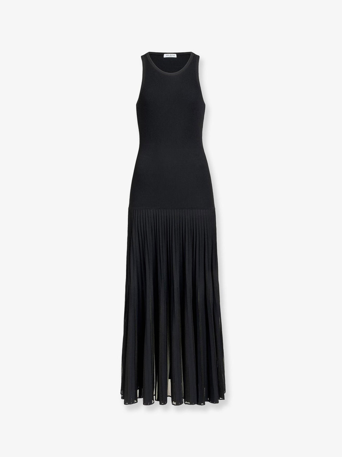 ALAIA - Long pleated viscose blend dress long-pleated-viscose-blend-dress_45556e13-0b9b-4220-b7c8-ce344c3ba94b