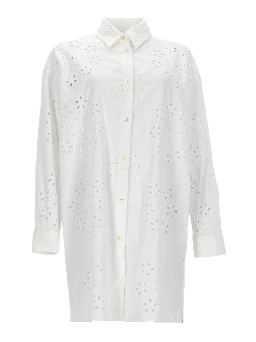 Herno - LONG SHIRT WITH PERFORATED PATTERN long-shirt-with-perforated-pattern