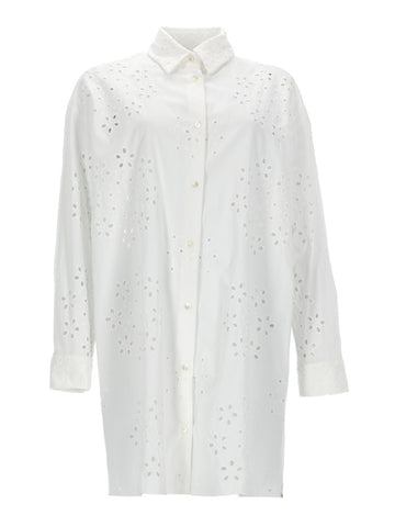 Herno - LONG SHIRT WITH PERFORATED PATTERN long-shirt-with-perforated-pattern