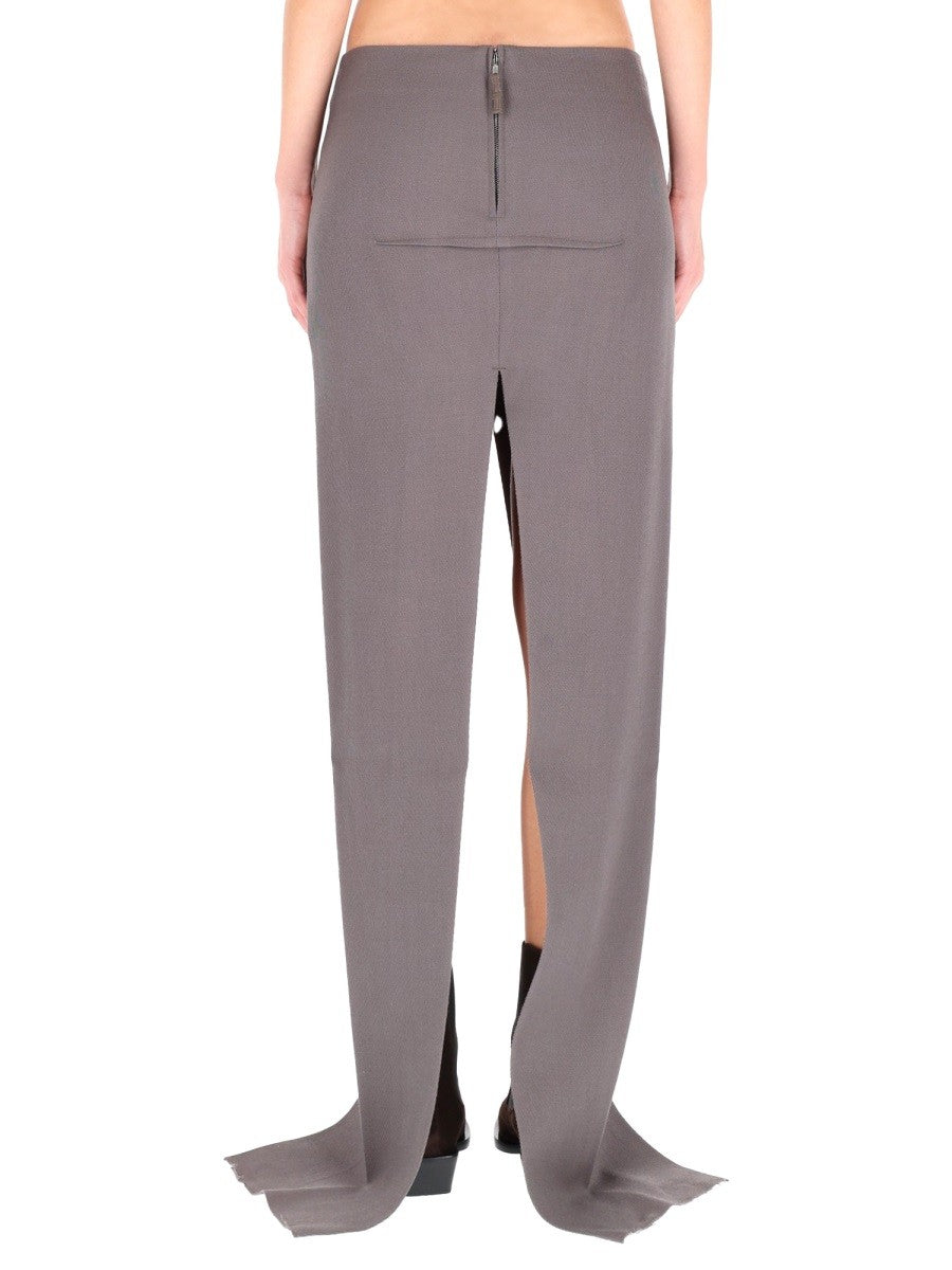 LONG SKIRT WITH CENTER SLITS