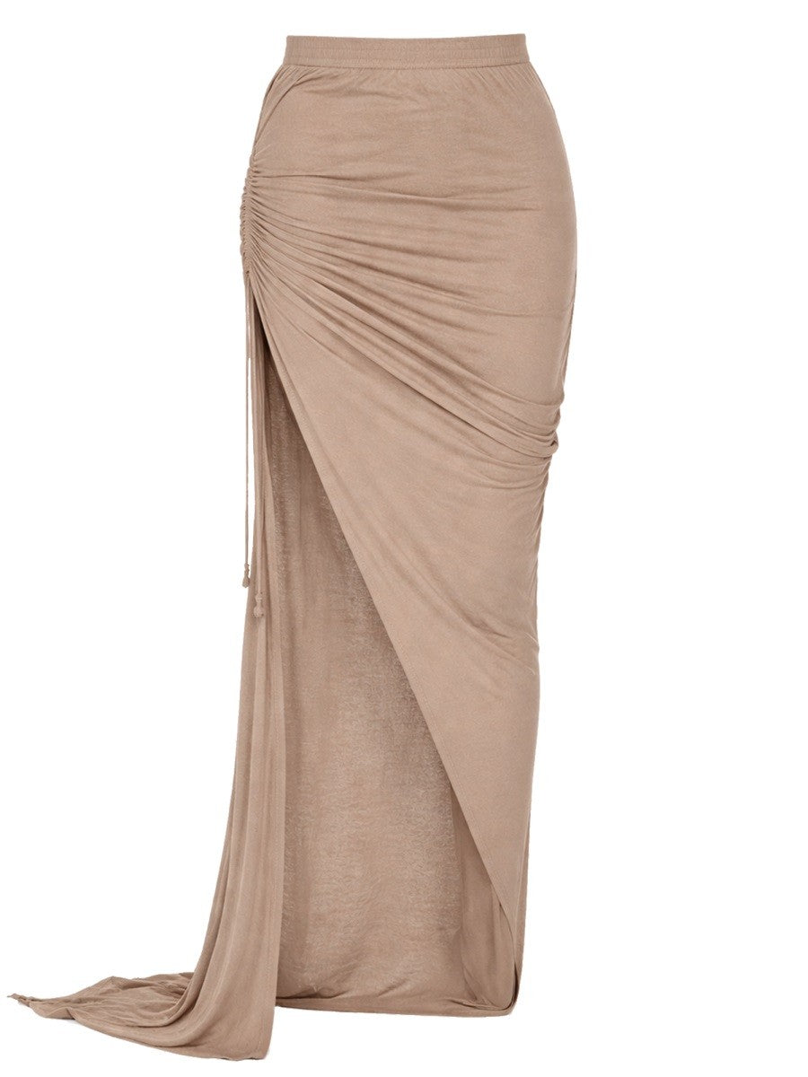 RICK OWENS DRKSHDW RICK OWENS DRKSHDW - LONG SKIRT WITH SLIT