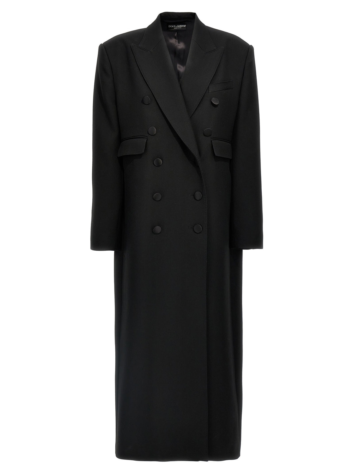 Dolce & Gabbana - Long tuxedo coat Black 38 IT