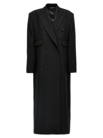Dolce & Gabbana - Long tuxedo coat Black 38 IT