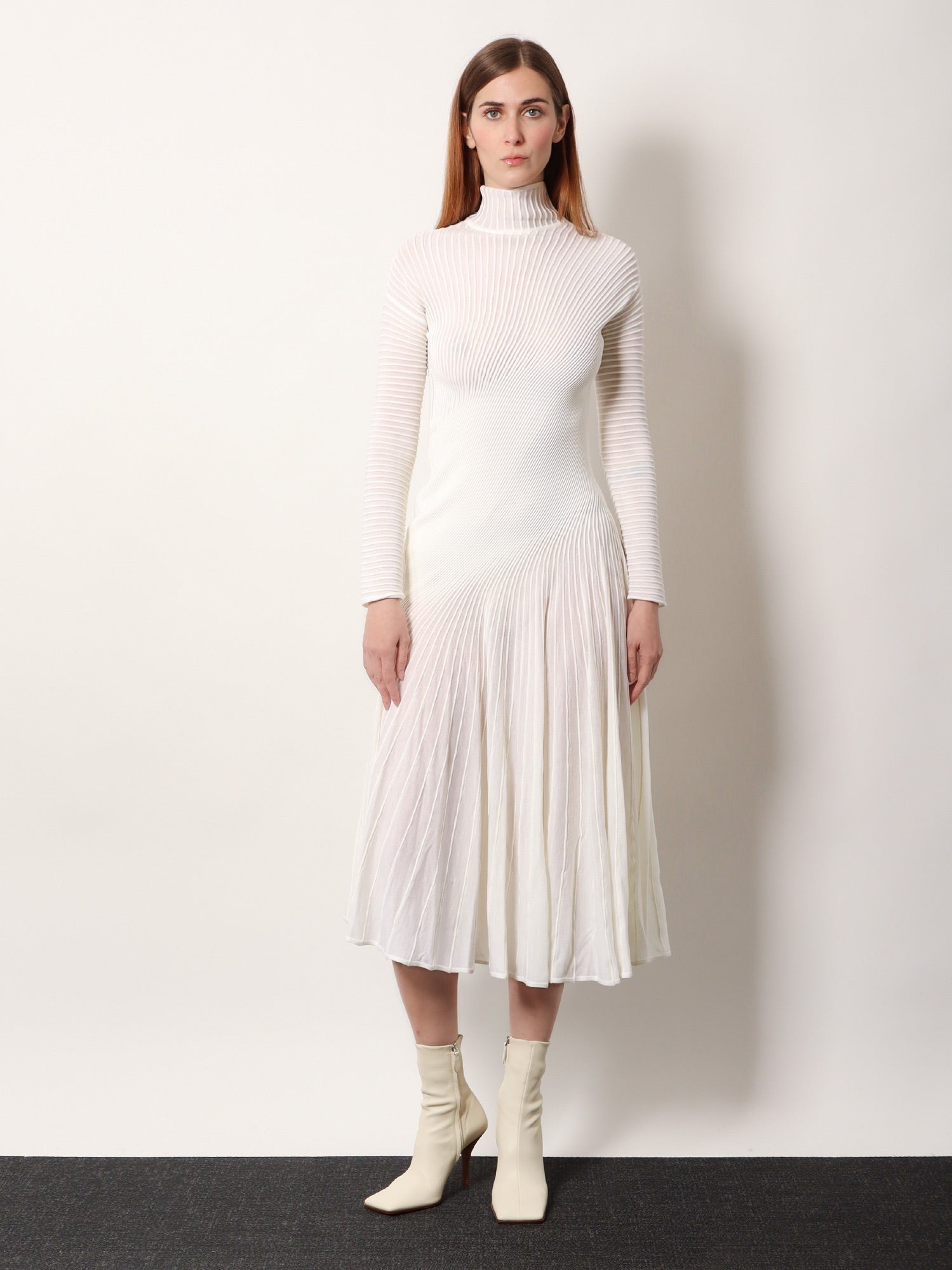 ALAIA - Long wool dress