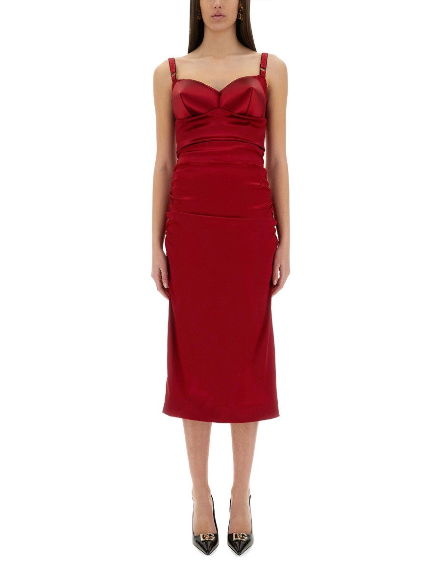 Dolce & Gabbana - LONGUETTE DRESS WITH CONE CUPS longuette-dress-with-cone-cups_602db3f7-fb68-45b7-a90e-b66d8a5691e0