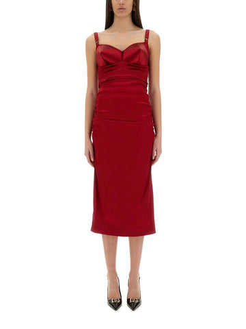 Dolce & Gabbana - LONGUETTE DRESS WITH CONE CUPS longuette-dress-with-cone-cups_602db3f7-fb68-45b7-a90e-b66d8a5691e0