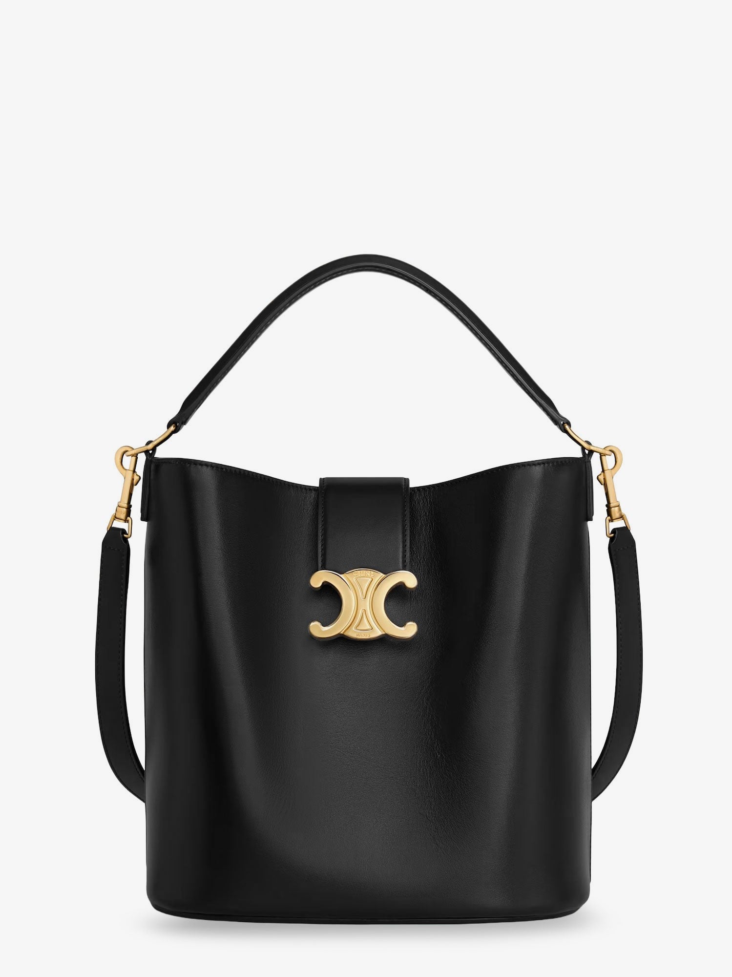 Louise Medium leather bucket bag