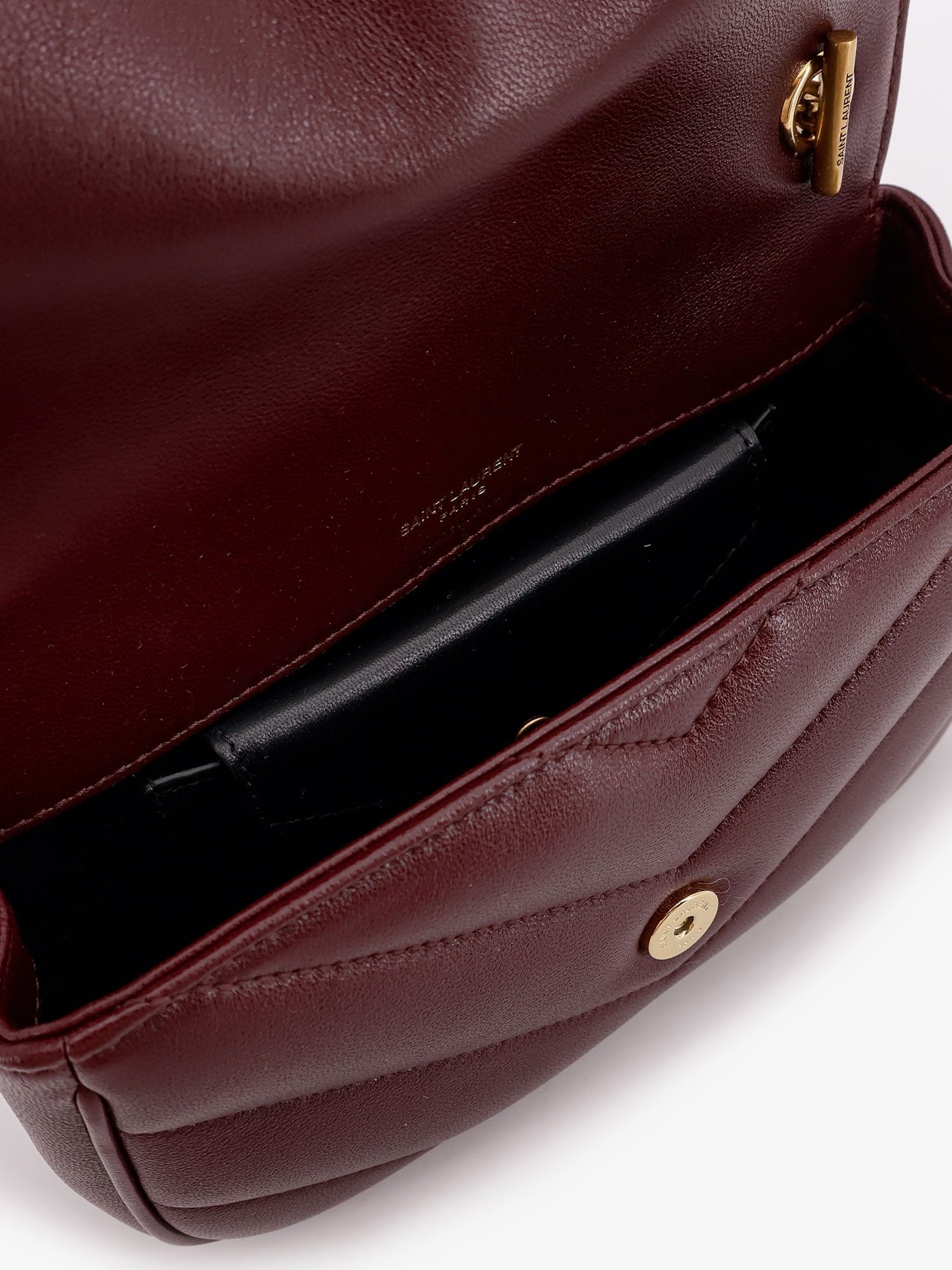Saint Laurent - Loulou Mini crossbody bag with chevron stitching