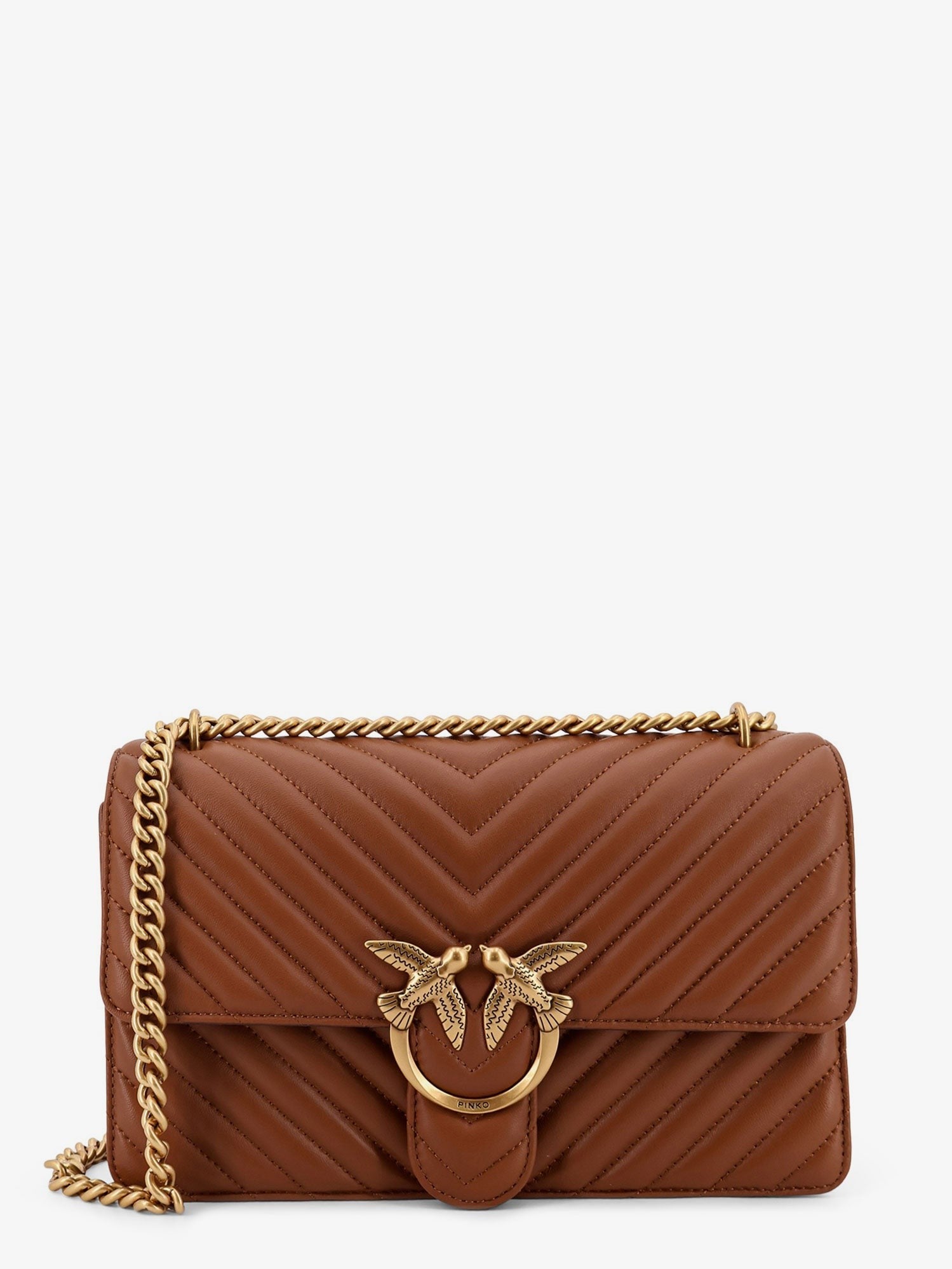 Pinko Love Bag One quilted leather crossbody bag