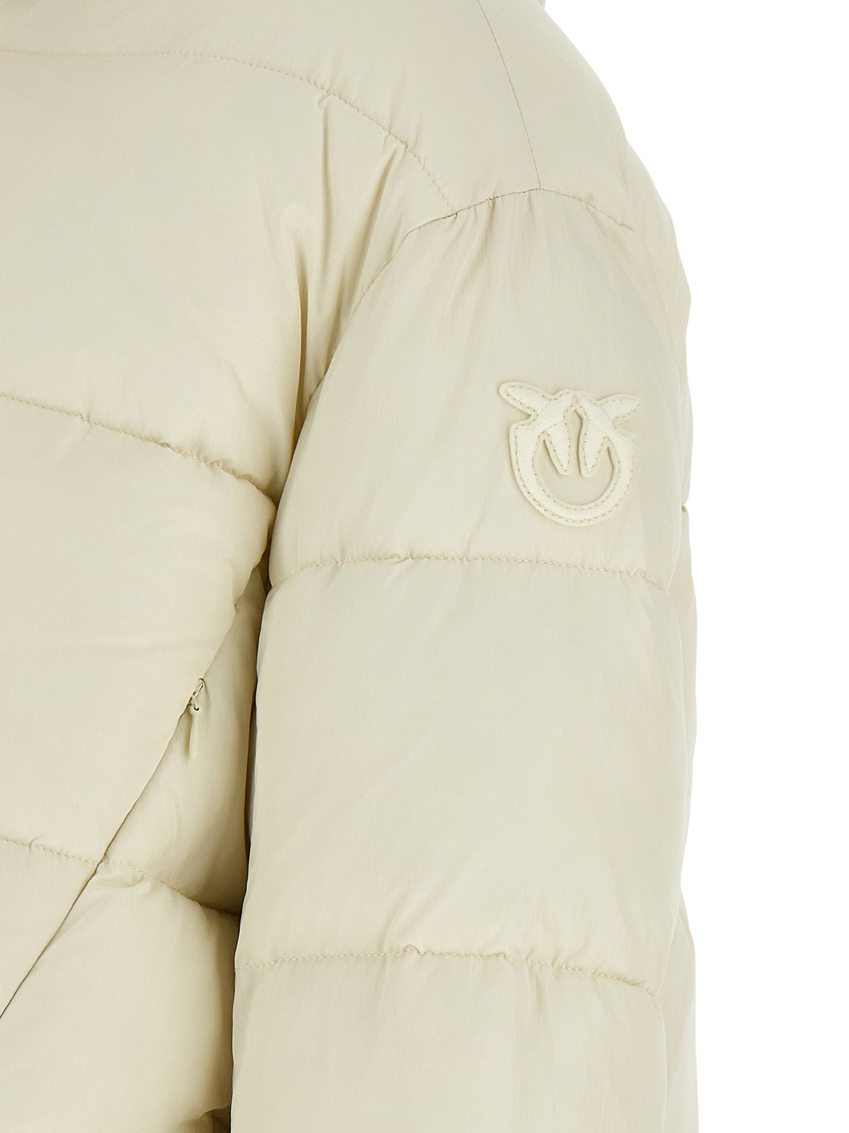 Pinko - 'Love Birds' logo down jacket
