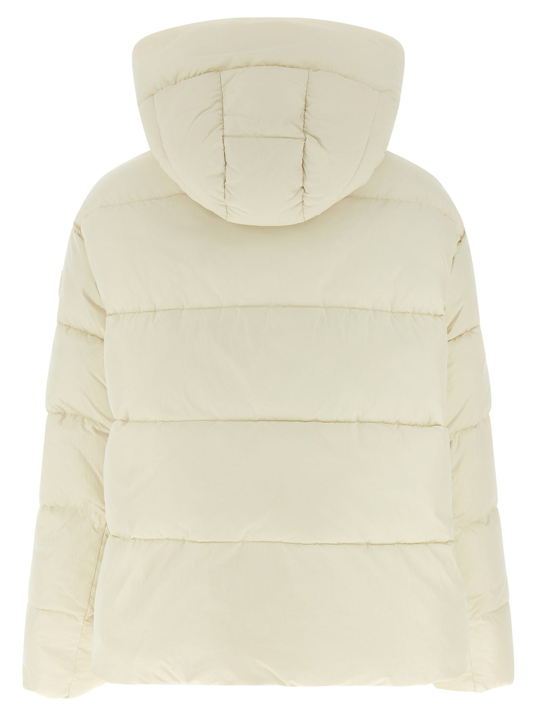 Pinko - 'Love Birds' logo down jacket beige