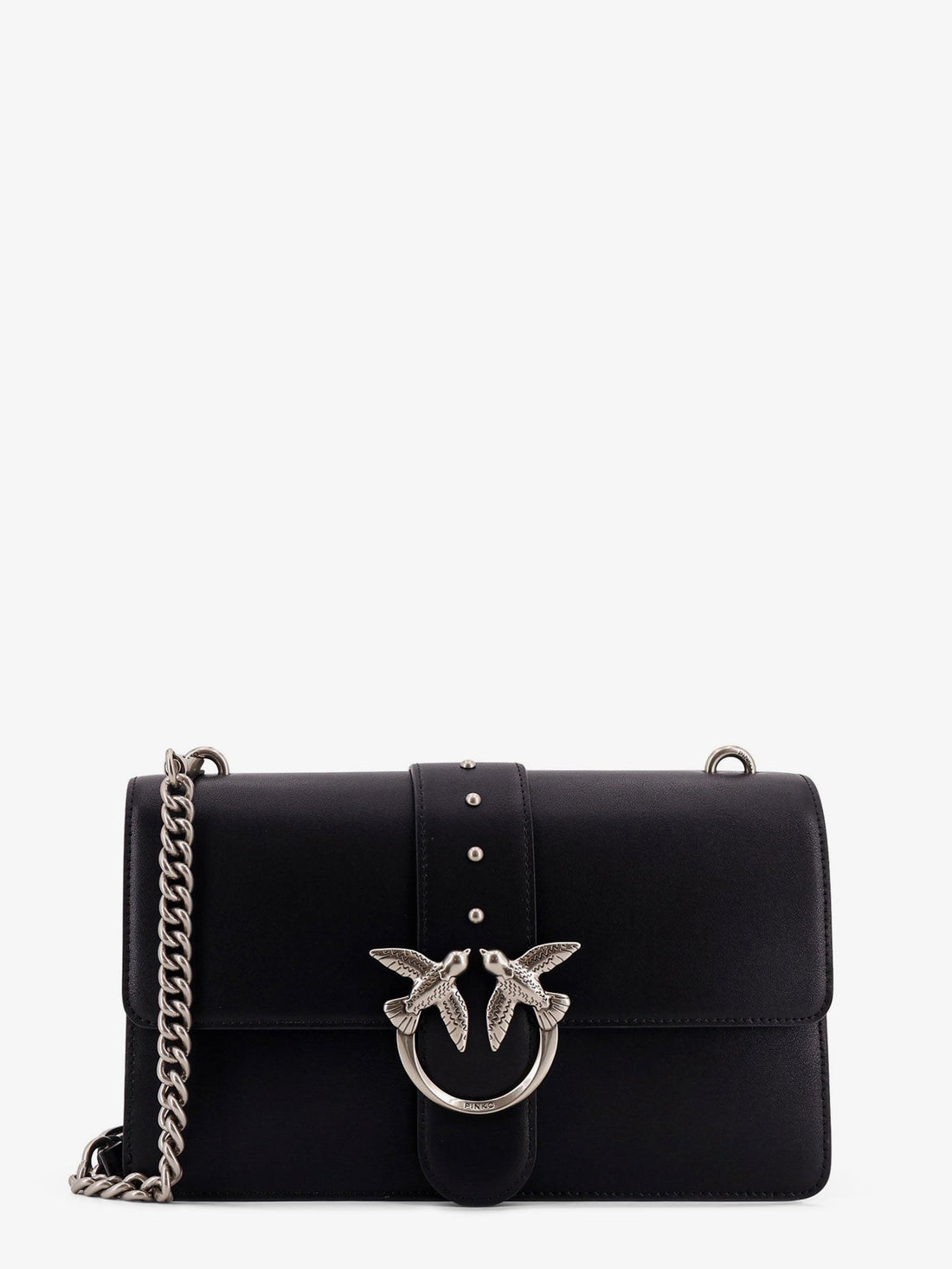 Pinko Love One leather crossbody bag