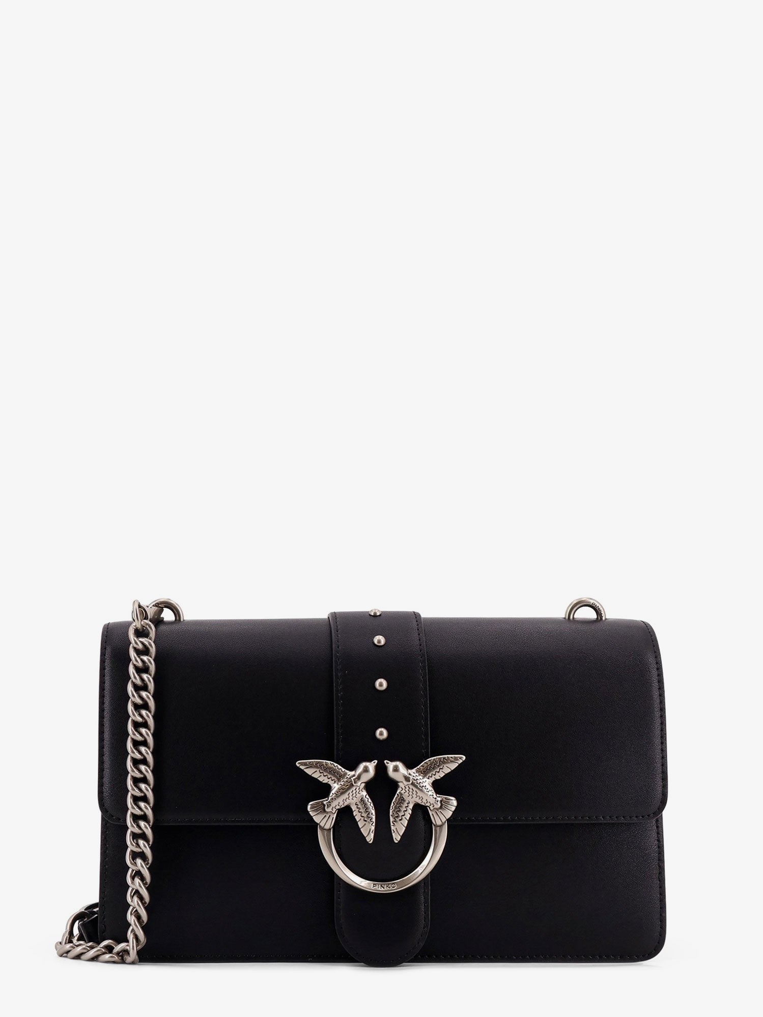 Pinko Love One leather crossbody bag