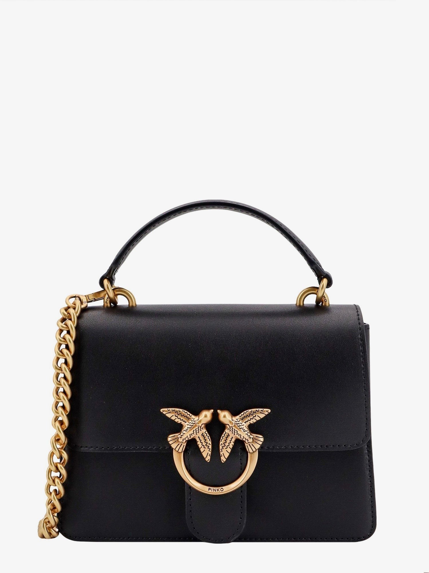 Pinko Love One leather crossbody bag