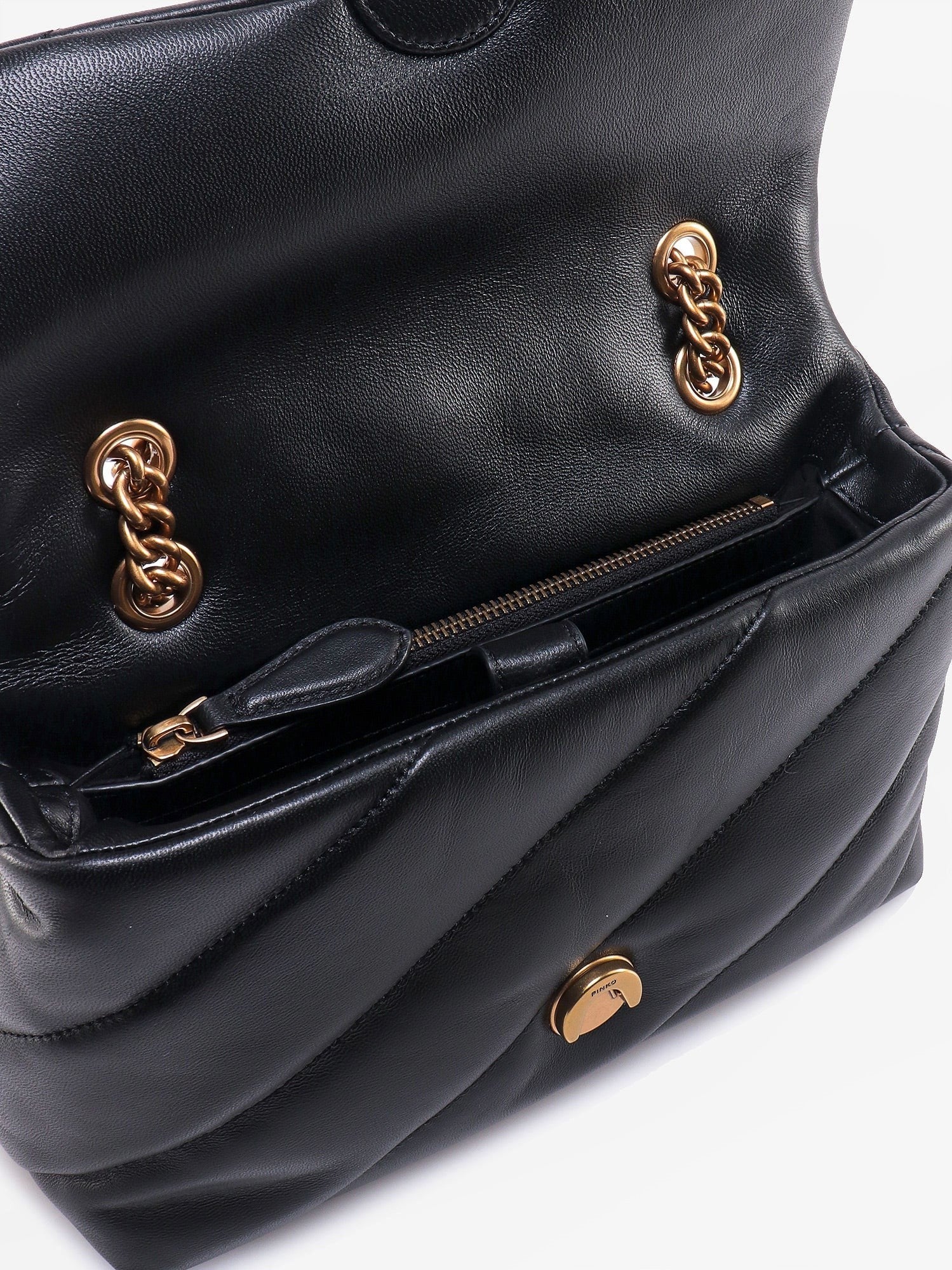 Pinko - Love Puff Classic matelassé leather shoulder bag