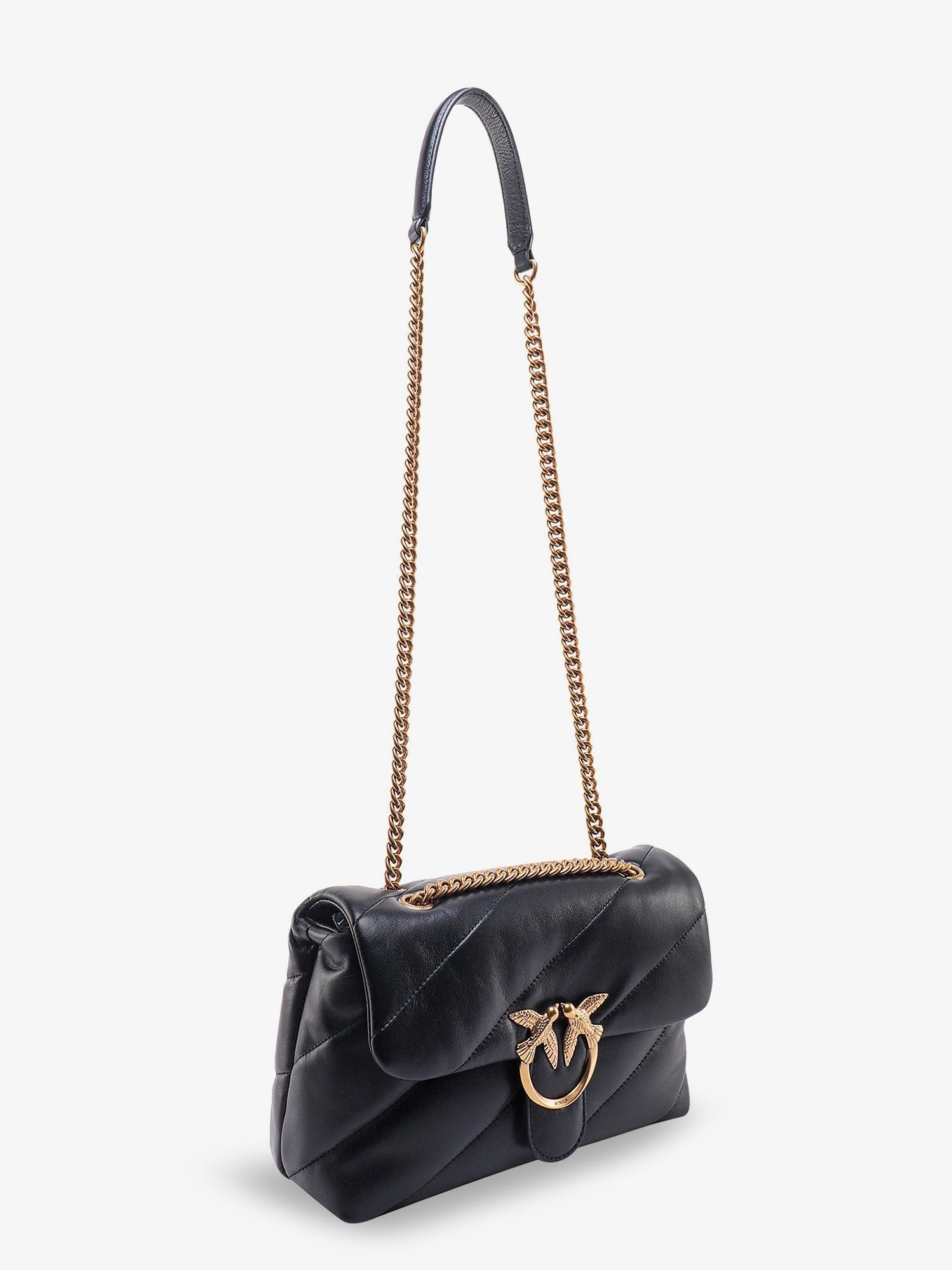 Pinko - Love Puff Classic matelassé leather shoulder bag