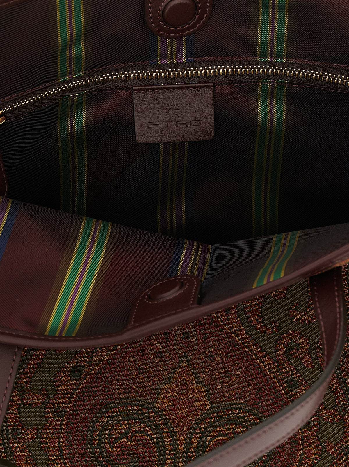 Etro - Love Trotter Paisley jacquard shopping bag with leather handles