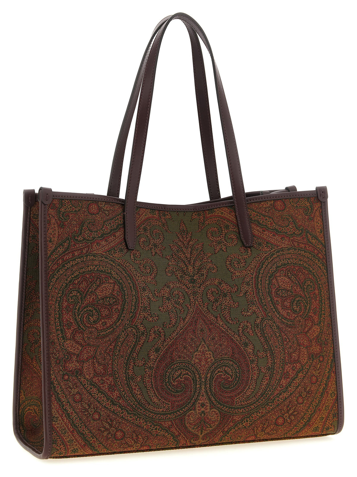 Etro - Love Trotter Paisley jacquard shopping bag with leather handles