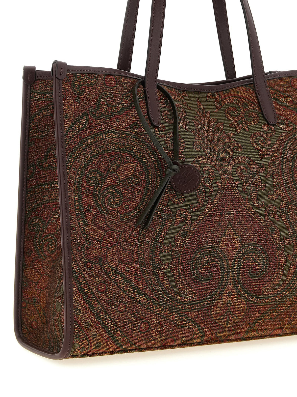 Etro - Love Trotter Paisley jacquard shopping bag with leather handles