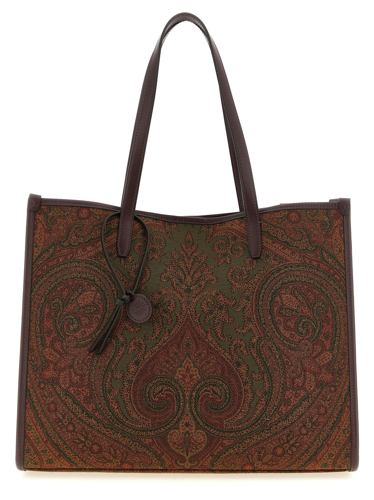 Etro - Love Trotter Paisley jacquard shopping bag with leather handles