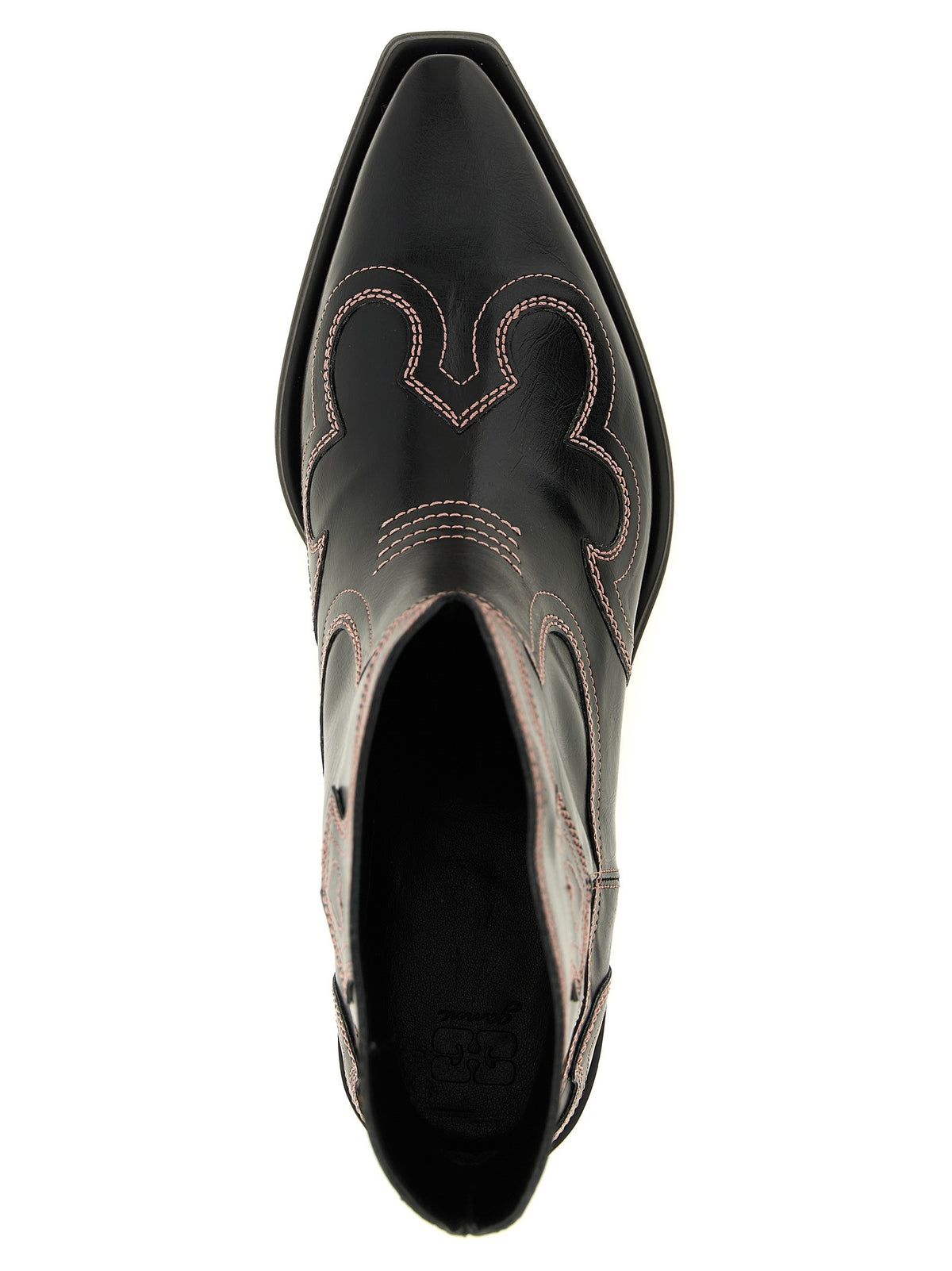 GANNI - 'Low Shaft Embroidered Western' ankle boots